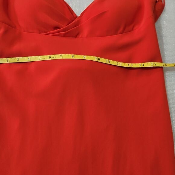 Selina Orange Evening Gown Size 10 - Picture 12 of 13